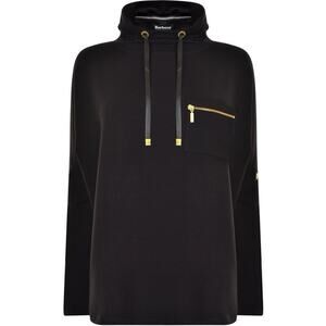 Barbour International Byway Mockneck Black Gold Pullover Long Sleeve 18 US 14